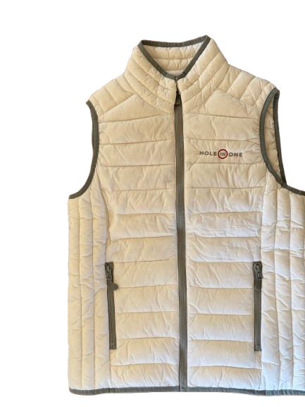 Body warmer sans manches logo Hole In One beige